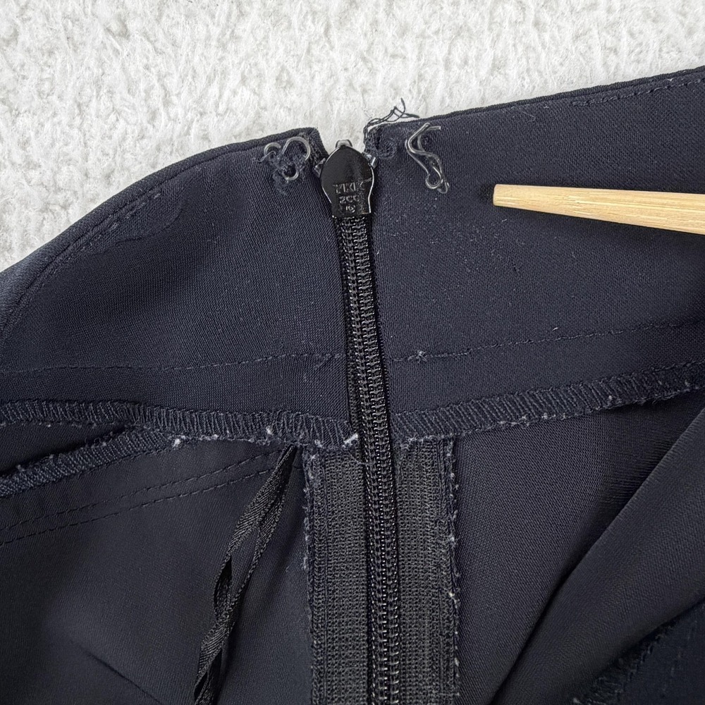 Louis Vuitton Dress Pants Womens 40 Black Straight Leg Polyester Uniform Work - Picture 5 of 11
